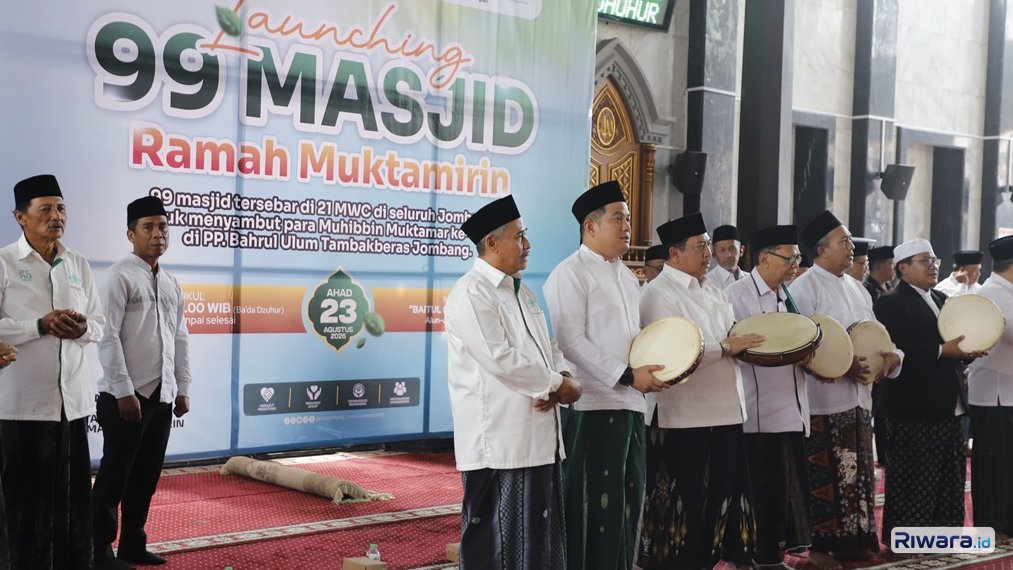 Peluncuran 99 masjid untuk peserta Muktamar NU di Jombang